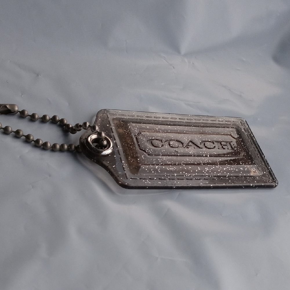 Coach Hang Tag Clear Sparkle Hang Tag